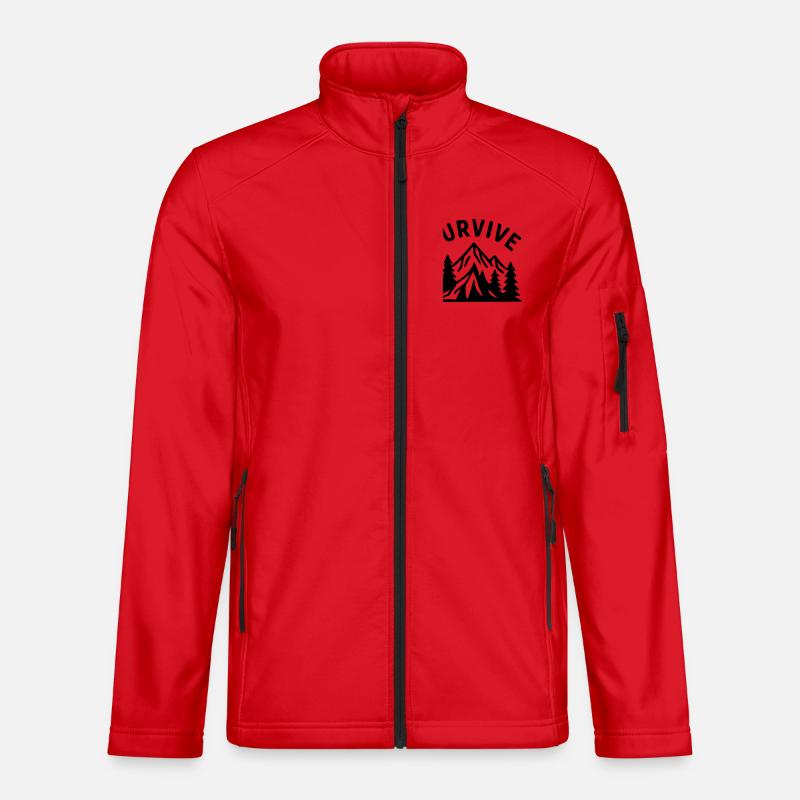 Survive - Nature - Unisex Softshell Jacket - red