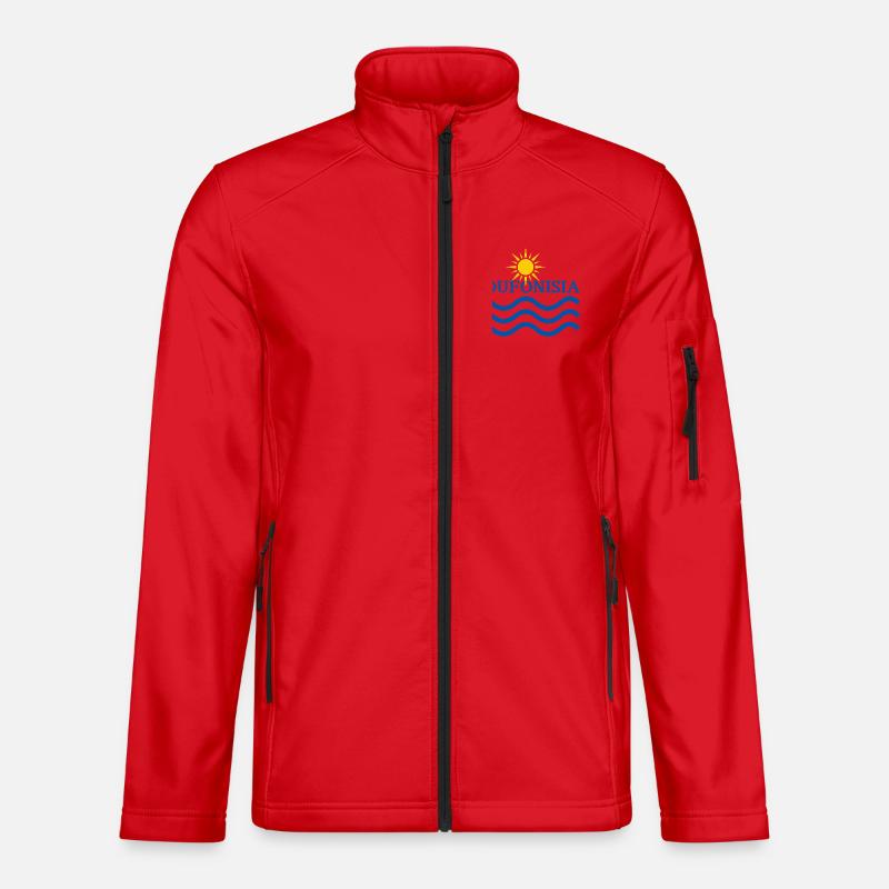 Koufonisia Sun Waves  - Unisex Softshell Jacket - red