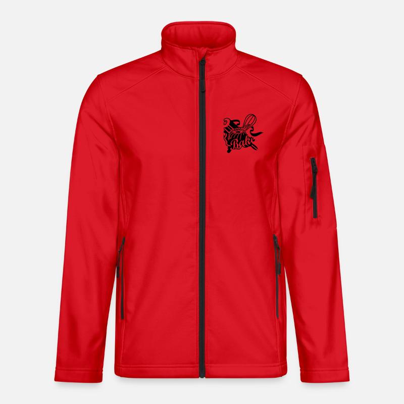 a rolling pin and a whisk with a ring cake Unisex Softshell Jacket