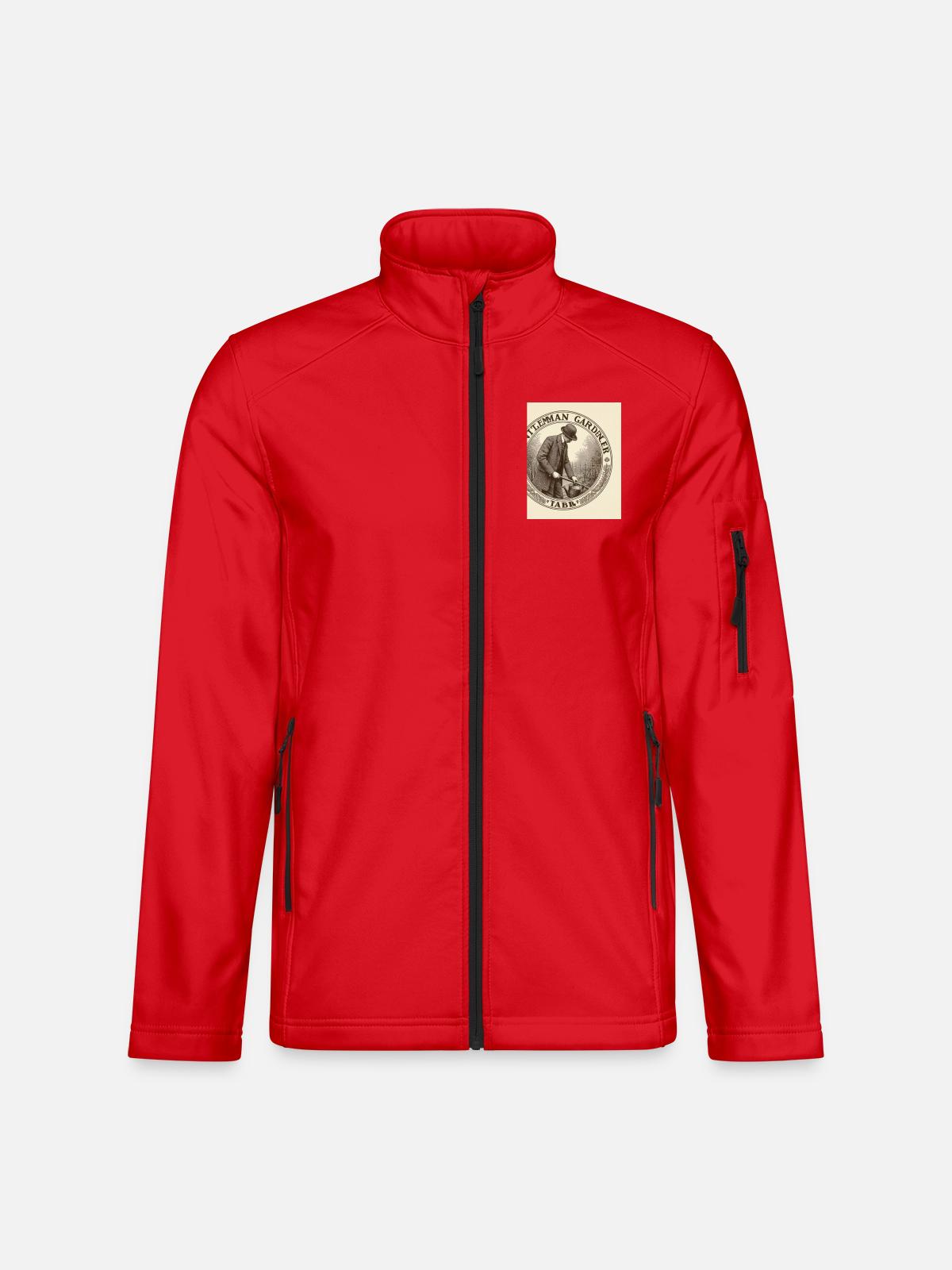 Gentleman Gardener - Unisex Softshelljacke - Rot - Vorne