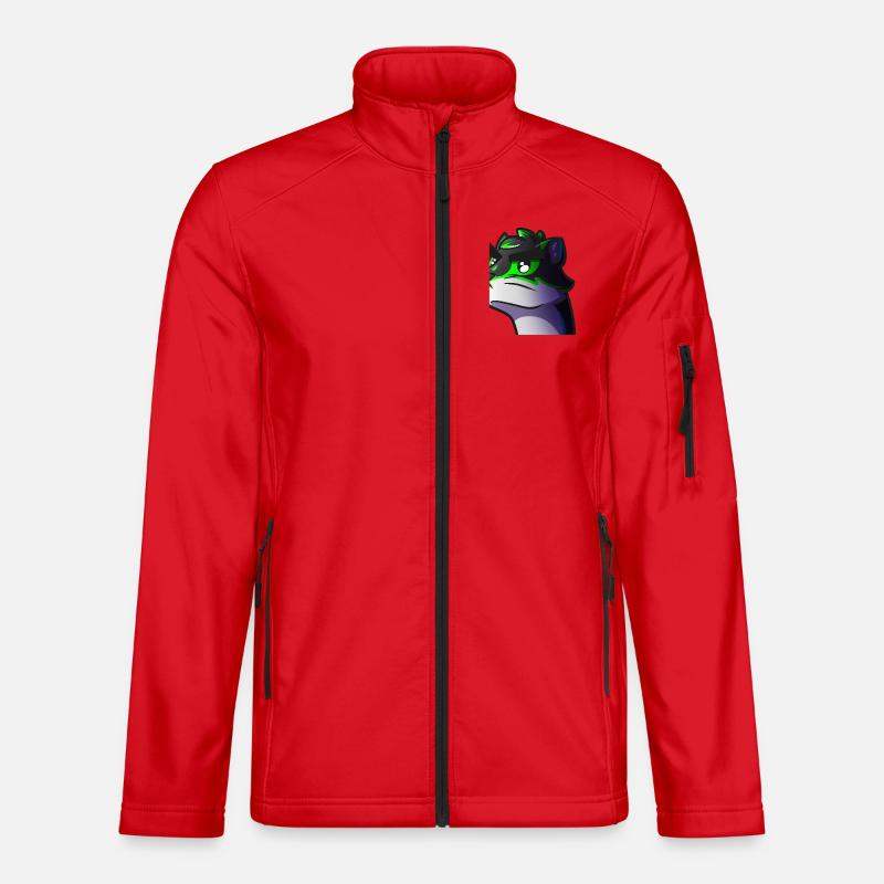 Wolf Neon Graphic - Unisex Softshell Jacket - red