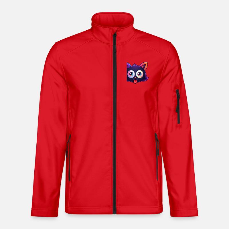 Gatalf mascot - Unisex Softshell Jacket - red