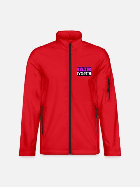 Hairstylistin Friseurin - Unisex Softshelljacke - Rot - Vorne