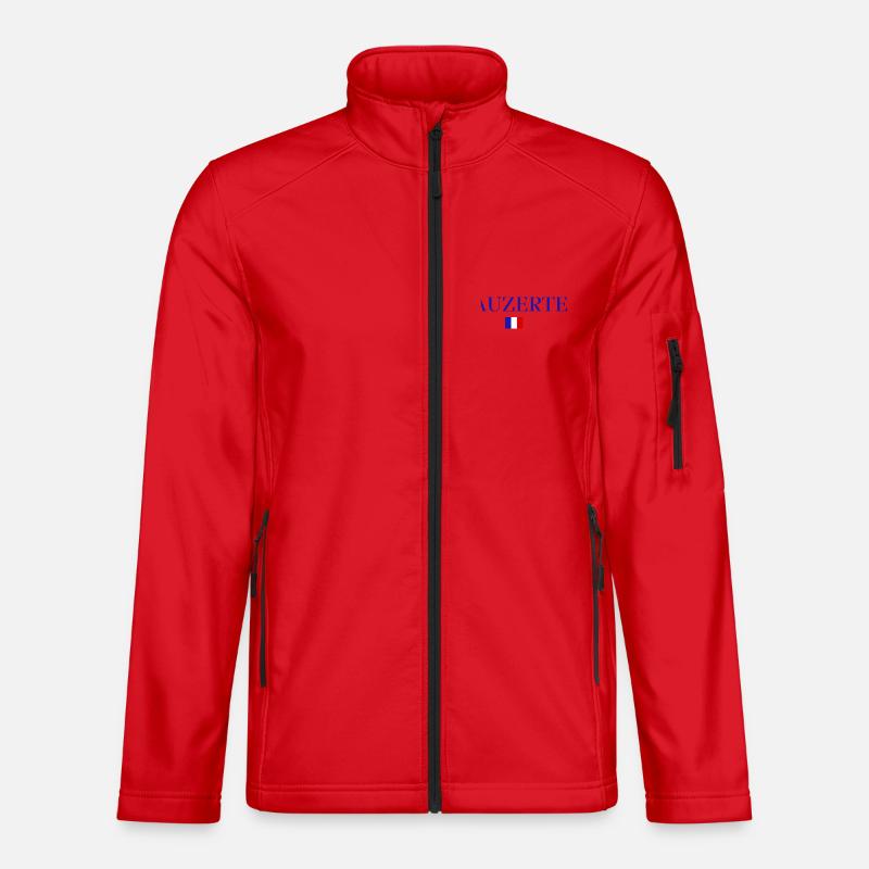 LAUZERTE-Conception du drapeau français. - Veste en tissu softshell Unisexe - rouge