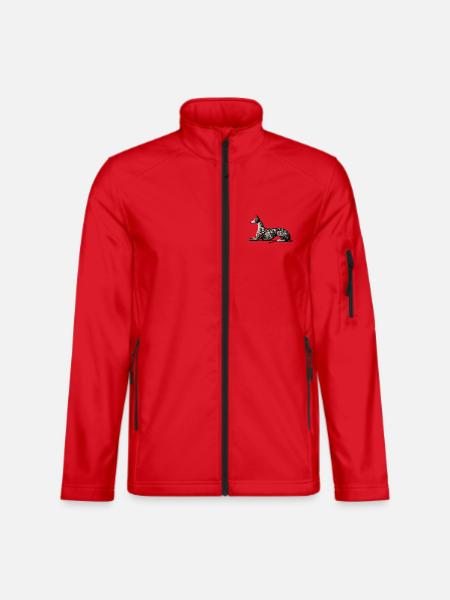 Galgo Embroidery Design - Unisex Softshelljacke - Rot