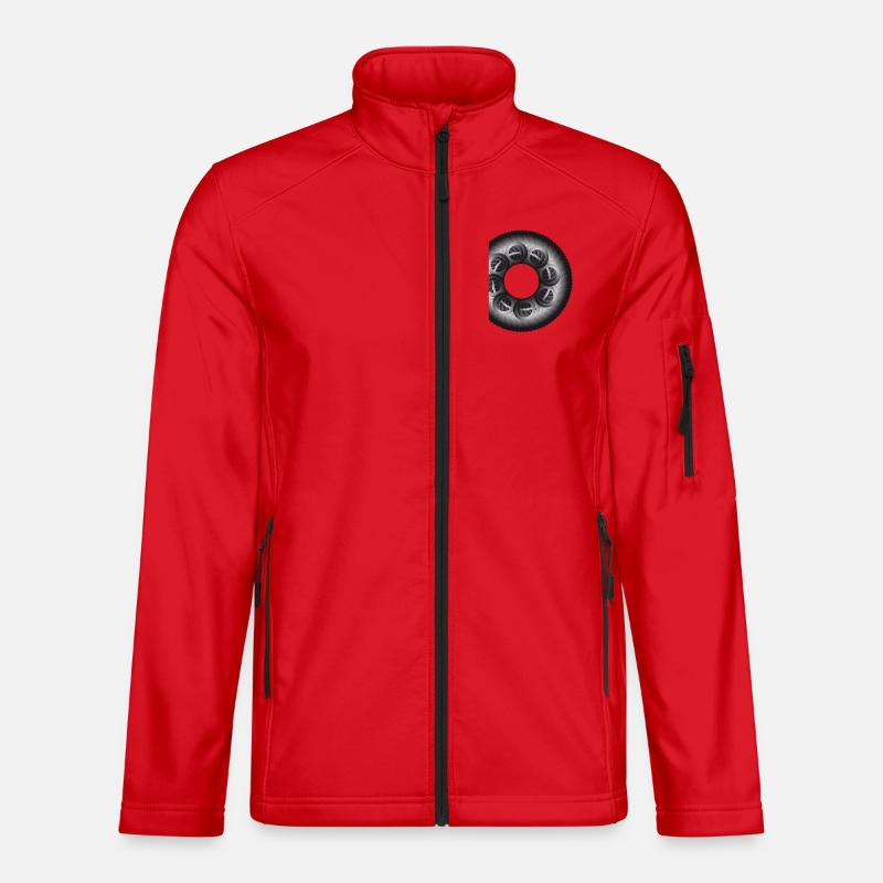 Sprocket | Circle - Unisex Softshell Jacket - red