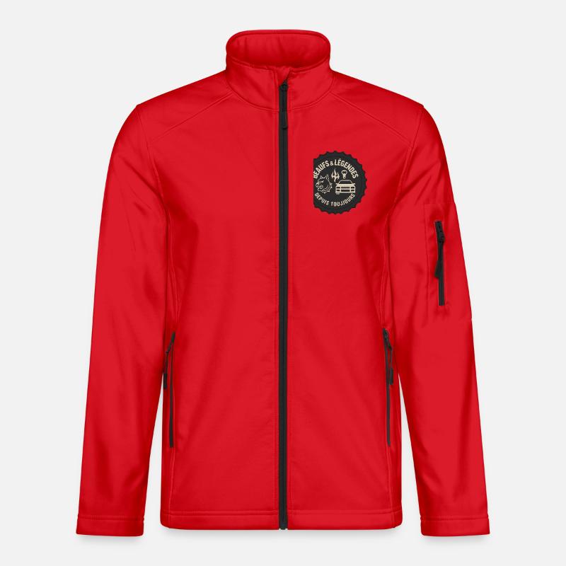 Kapsel-Logo - Unisex Softshelljacke - Rot