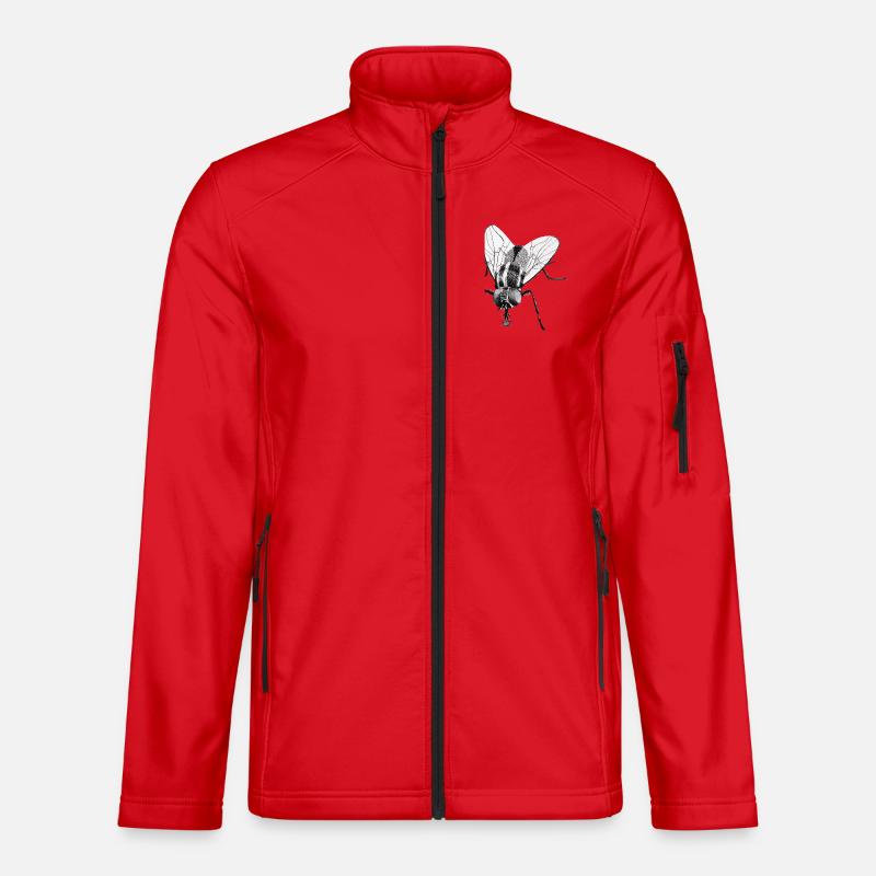 Black Bow Tie - Unisex Softshell Jacket - red