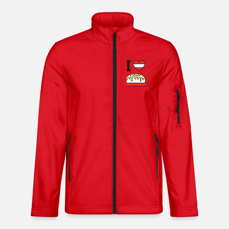 Ich liebe Germknödel - Unisex Softshelljacke - Rot