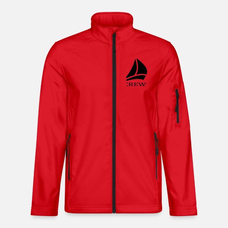 crew - Unisex Softshelljacke - Rot