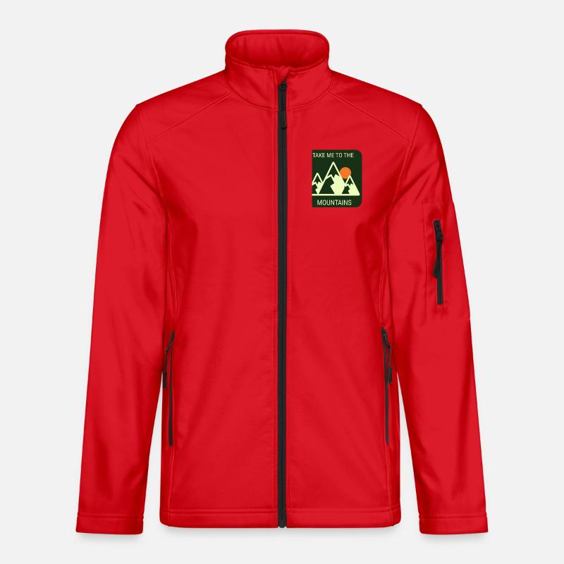 Take Me To The Mountains - Plain Version Unisex Softshell Jacket