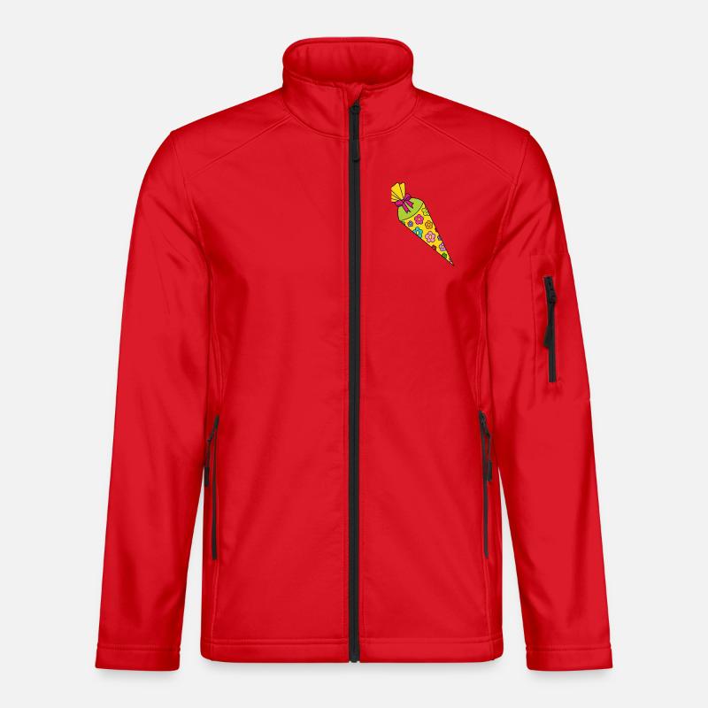 School Cone Sugar Cone - Unisex Softshell Jacket - red