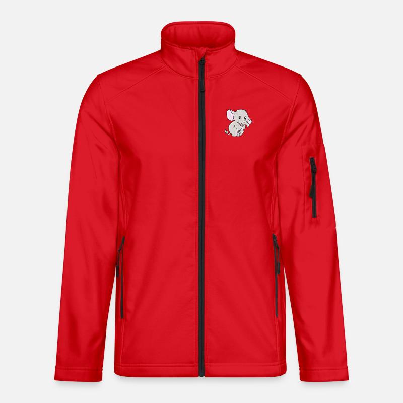 elephant - Unisex Softshell Jacket - red