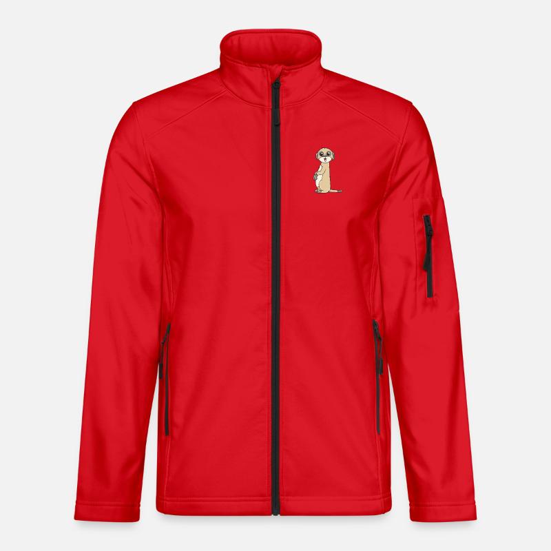 Erdmännchen - Unisex Softshelljacke - Rot