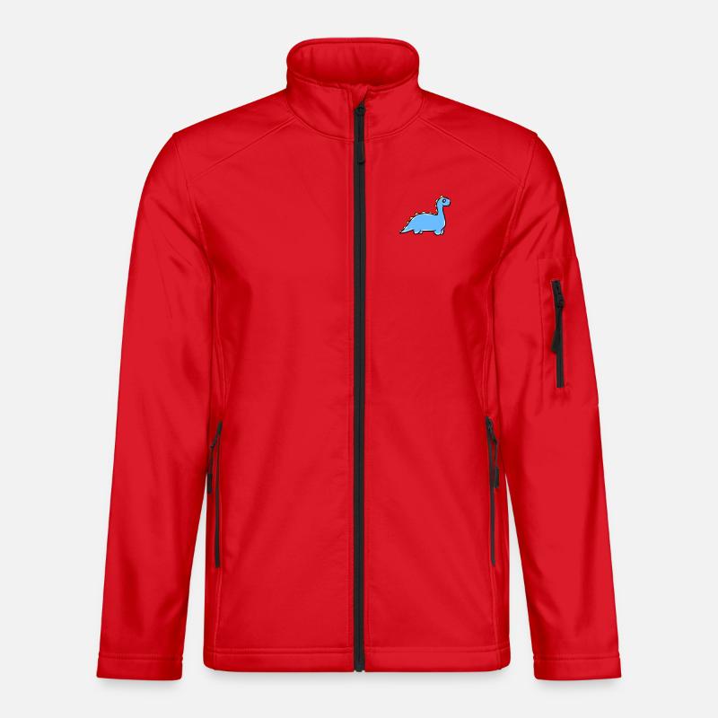 dinosaur - Unisex Softshell Jacket - red