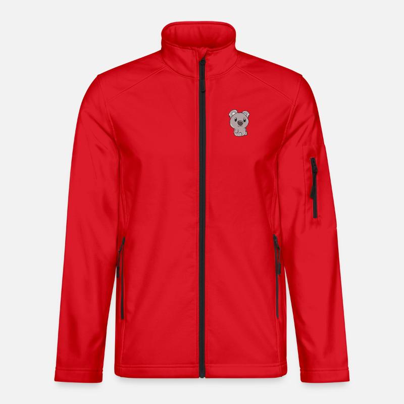 Koala bear - Unisex Softshell Jacket - red