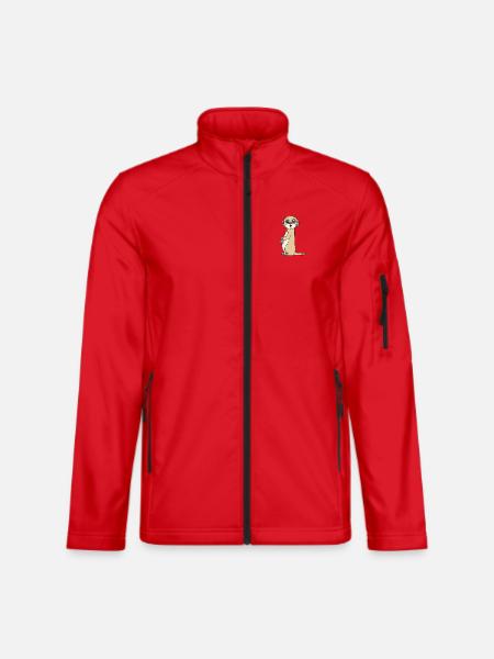 Erdmännchen - Unisex Softshelljacke - Rot