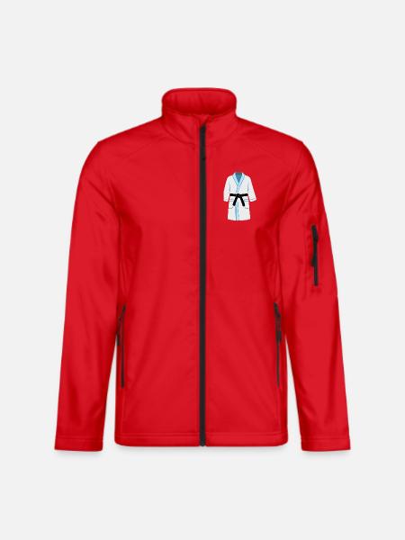 Der Bademantel - Für spontane Besuche - Unisex Softshelljacke - Rot