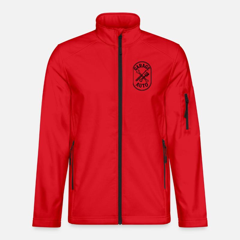 Car garage - Unisex Softshell Jacket - red