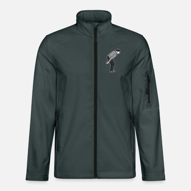 Petanque Player Right-Handed Unisex Softshell Jacket