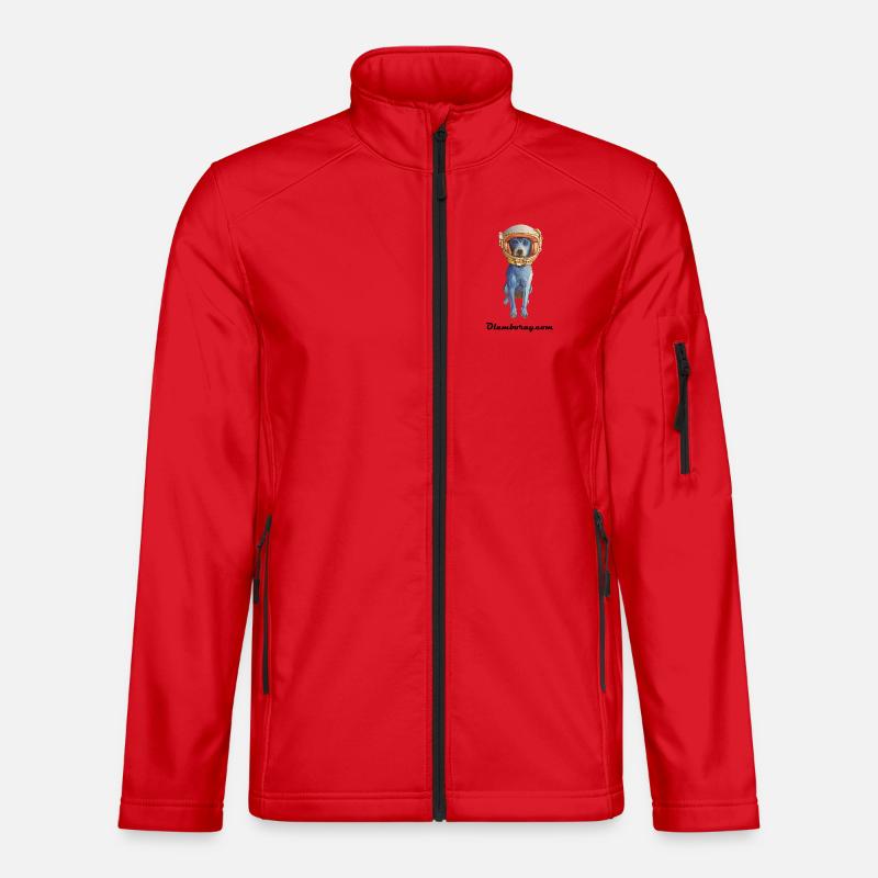 Laly Blue Cosmonaute - Unisex Softshelljacke - Rot