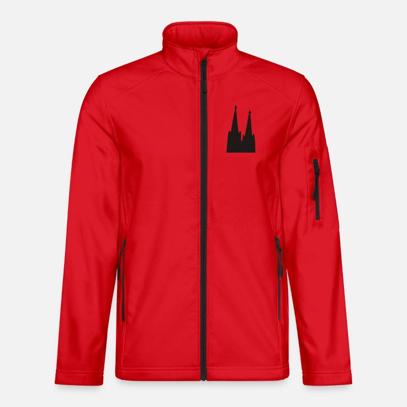 Köln Kölner Dom - Unisex Softshelljacke - Rot