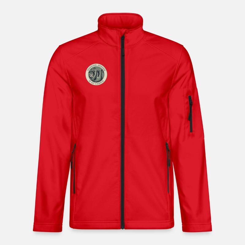 Traîner, c’est mon cardio - Veste en tissu softshell Unisexe - rouge