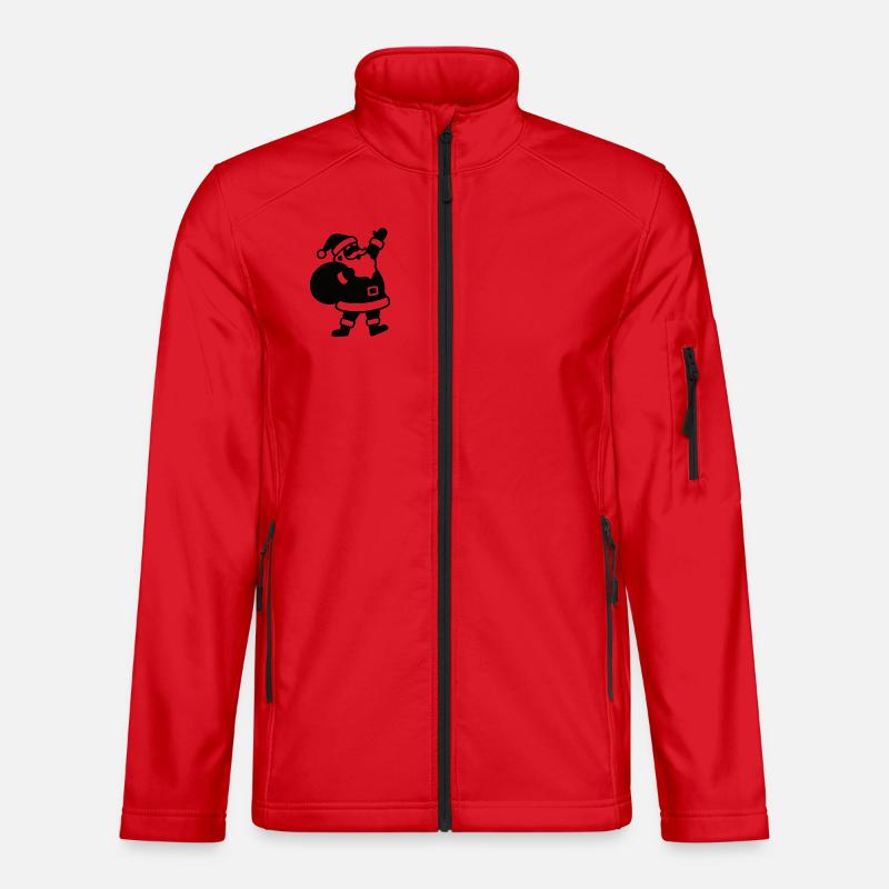 Weihnachtsmann mit Geschenkesack Unisex Softshelljacke