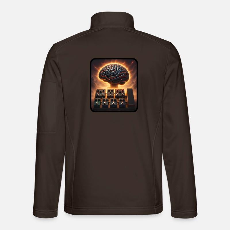 ATOMIC PEDALBOARD – Klang & Bild - Unisex Softshelljacke - Schokobraun