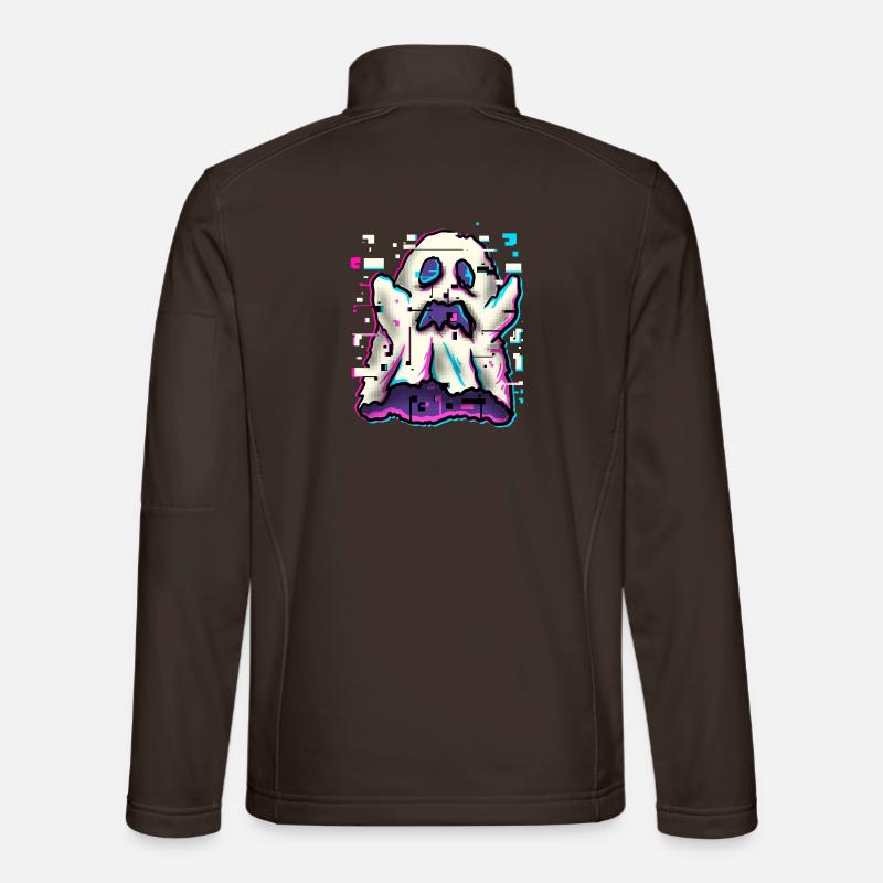 ghost glitch Unisex Softshell Jacket