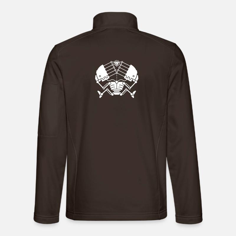 3rd Eye Robotics - white version - Unisex Softshell Jacket - chocolate brown