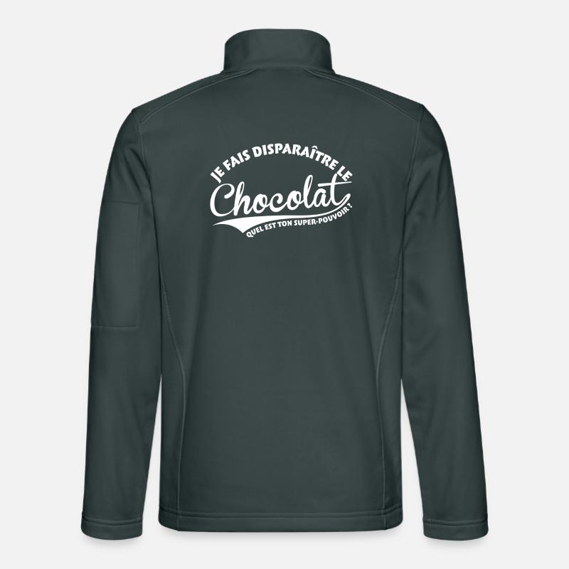 Disparaître le chocolat Veste en tissu softshell Unisexe