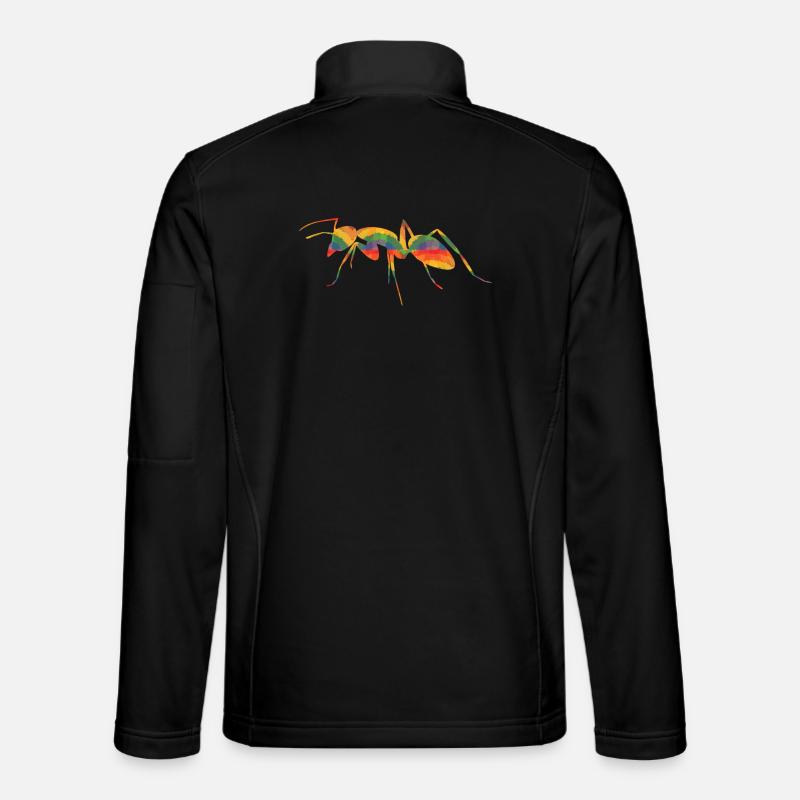 Farbige Ameise - Unisex Softshelljacke - Schwarz