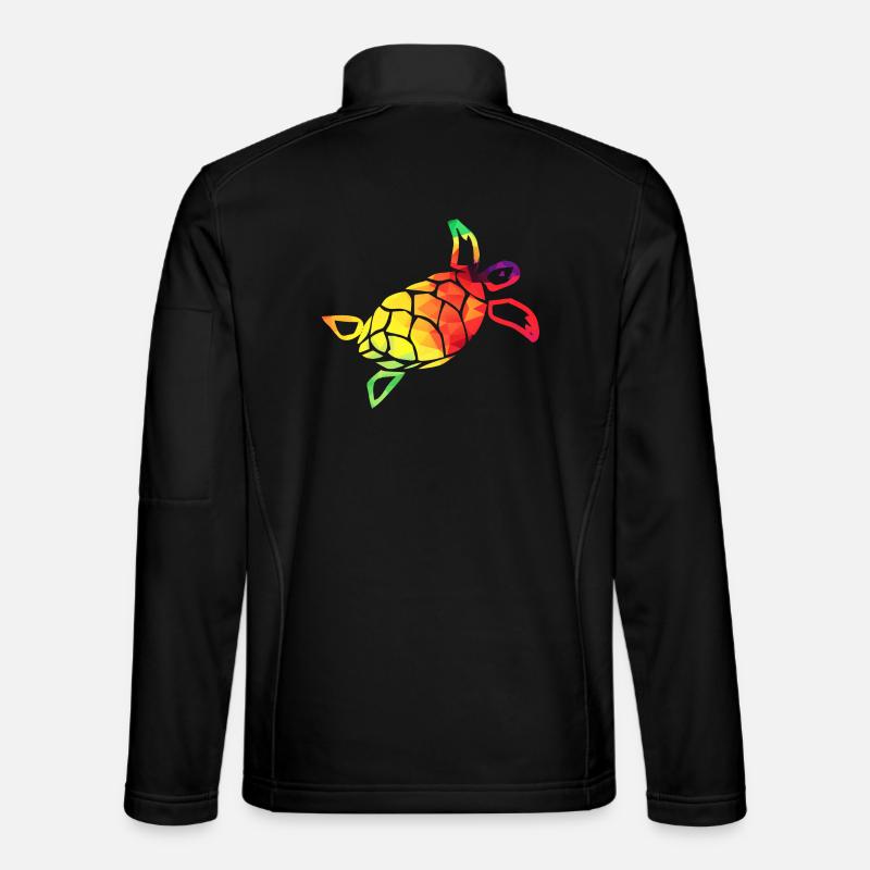 Bunte Schildkröte Unisex Softshelljacke