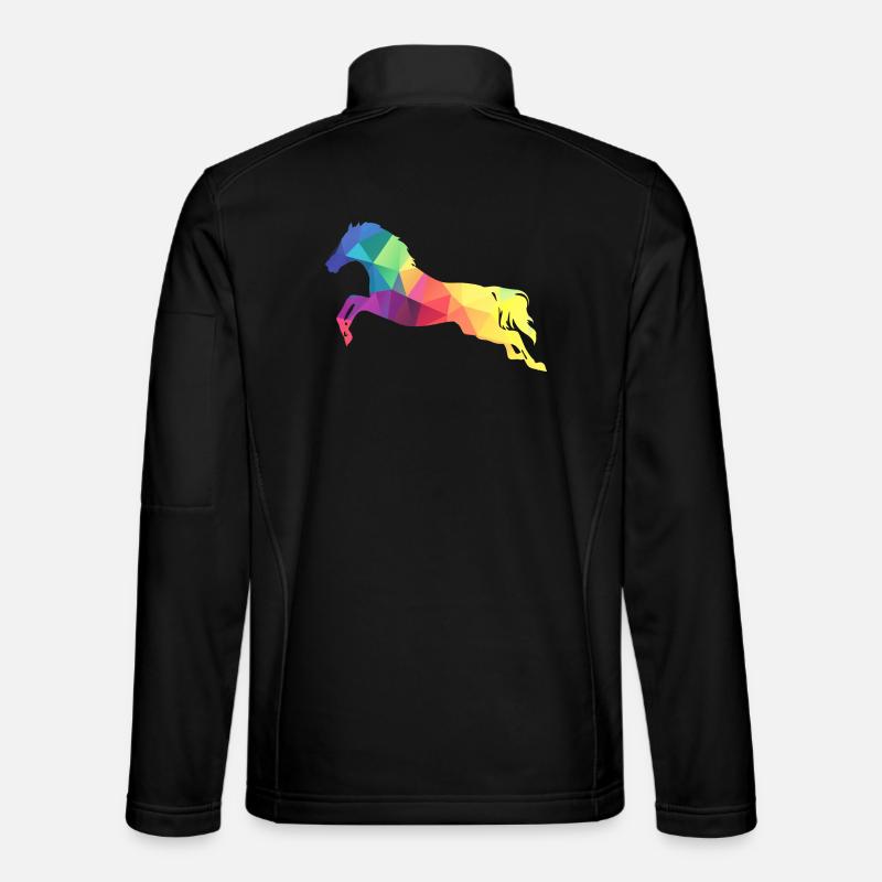 Saut de cheval - Veste en tissu softshell Unisexe - noir