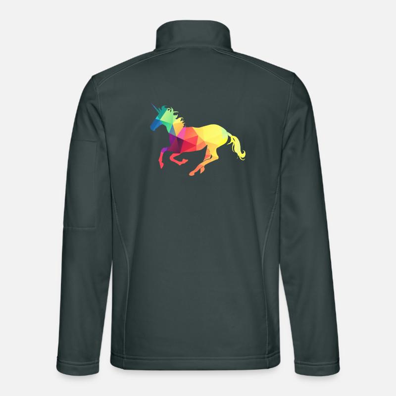 Buntes Einhorn Unisex Softshelljacke