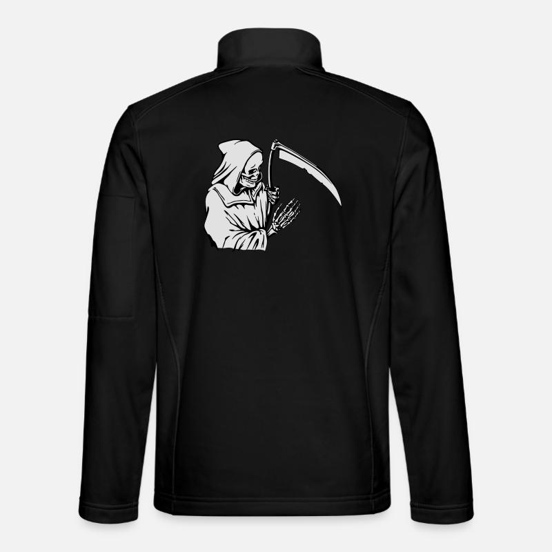 Silhouette del Mietitore con falce - Giacca softshell unisex - nero
