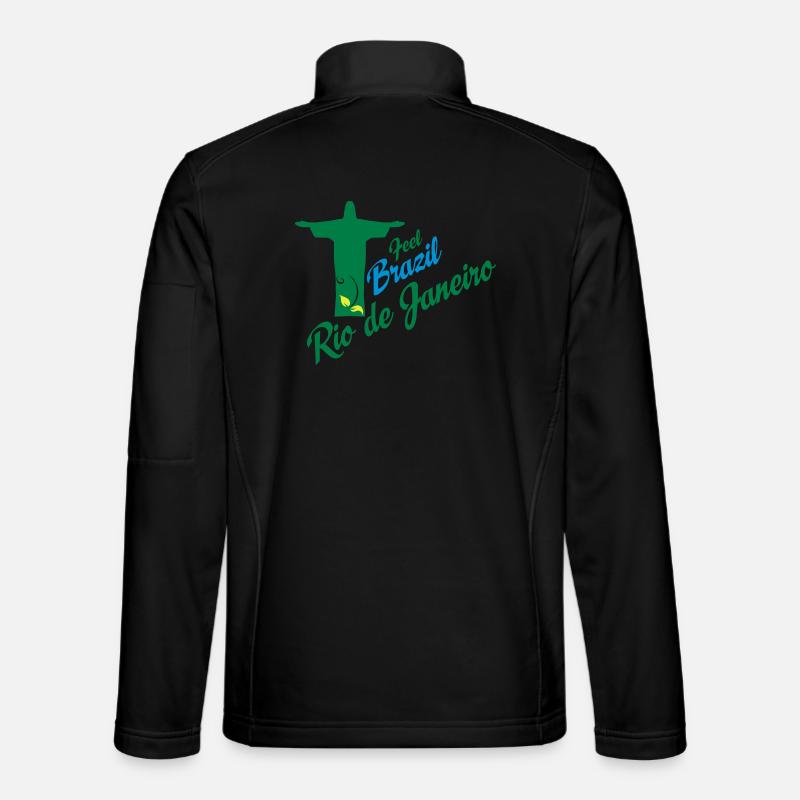 Rio de Janeiro - Unisex Softshelljacke - Schwarz