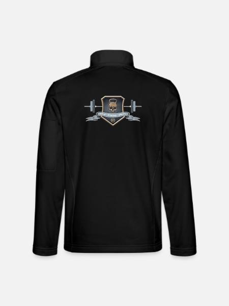 Logo Brave Strong Badass - Unisex Softshell Jacket - black