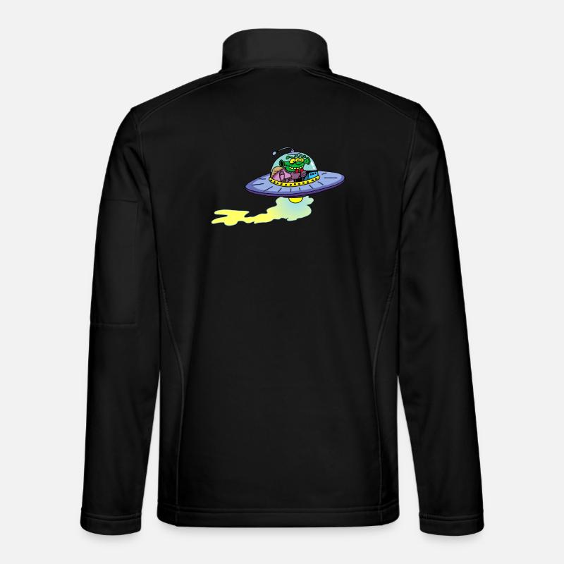 Alien alien spacecraft Unisex Softshell Jacket