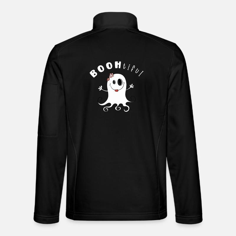 BOOHtiful ghost Girl I Halloween - Unisex Softshell Jacket - black