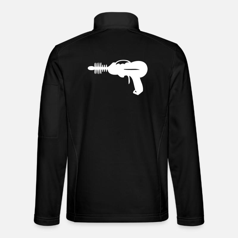 à faisceau - Pistolet laser - Laser - Veste en tissu softshell Unisexe - noir