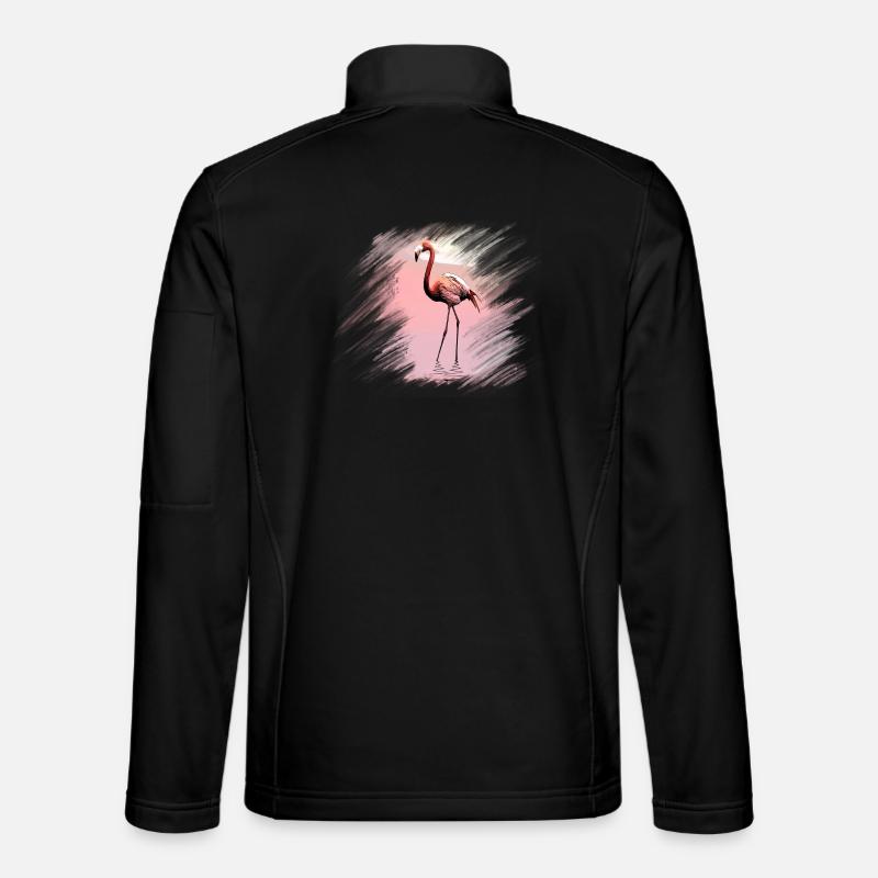 flamant - Veste en tissu softshell Unisexe - noir