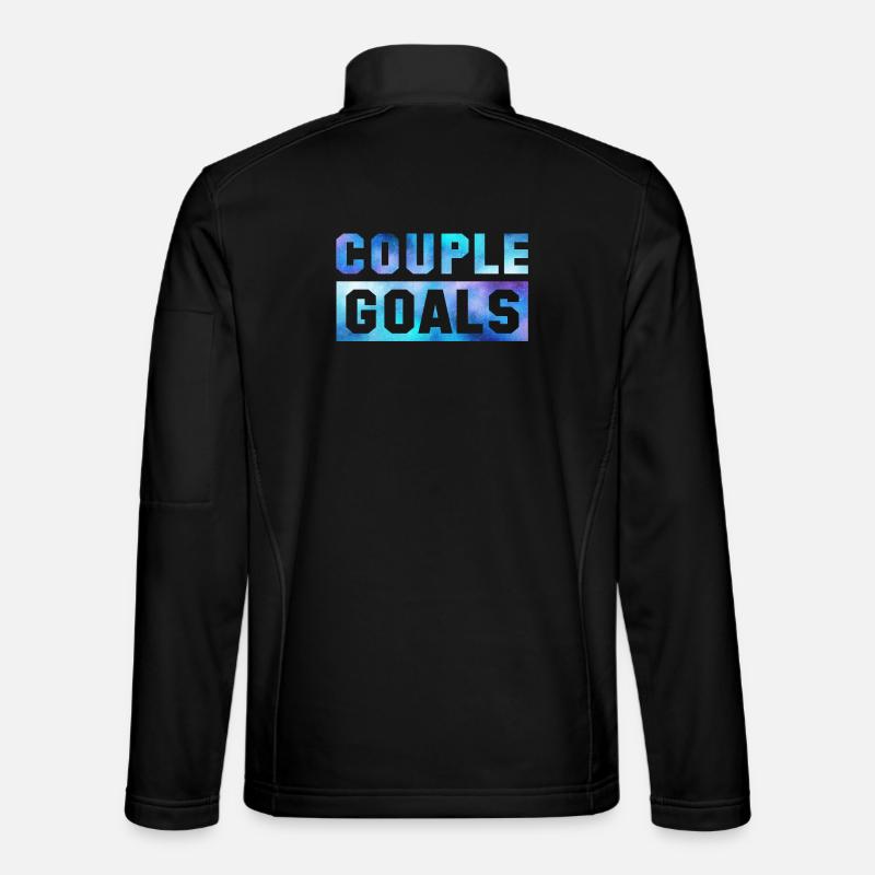 Couple Goals Couple Couple Relation Saint Valentin Veste en tissu softshell Unisexe