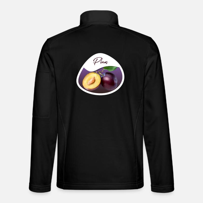 Plum - Unisex Softshell Jacket - black