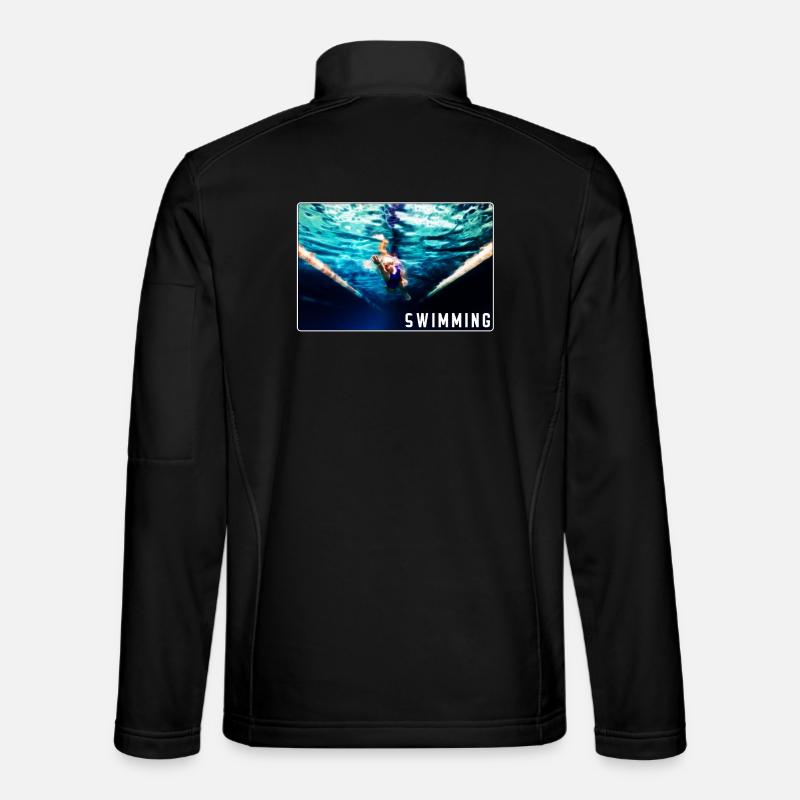 Swimming - Unisex Softshelljacke - Schwarz