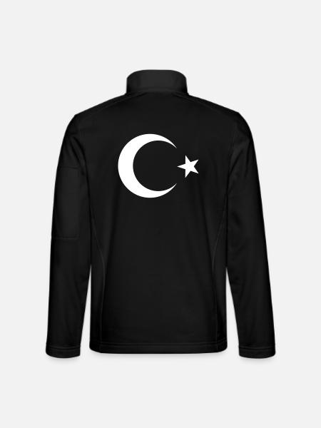 Turkey Flag Türkiye - Unisex Softshell Jacket - black