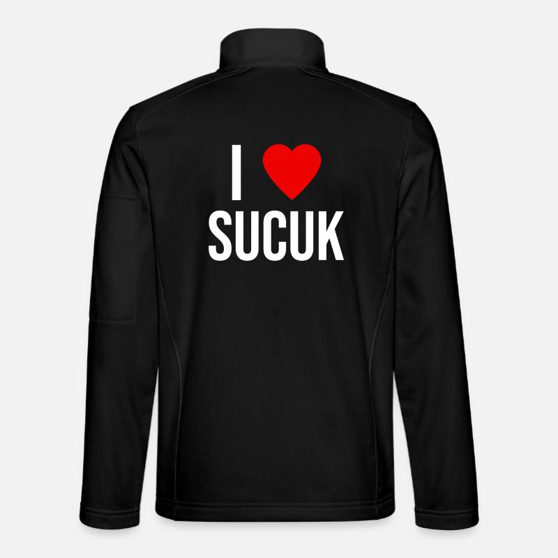 I LOVE SUCUK - Unisex Softshell Jacket - black