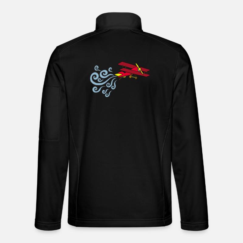 Vintage airplane Unisex Softshell Jacket