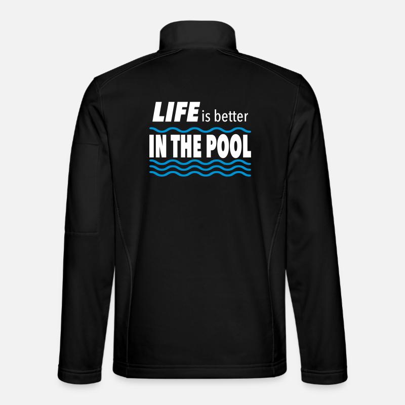 swimming pool - Unisex Softshell Jacket - black